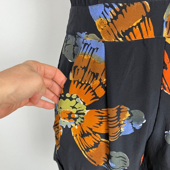 Haven Womens Floral Halter Shorts Romper Strappy Halter One Piece size Medium - Picture 5 of 11